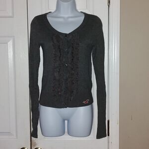 Hollister gray cardigan  Sz S